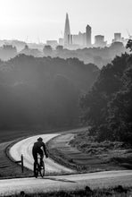 Load image into Gallery viewer, Cyclist at Dawn, Sawyers Hill, Richmond Park
