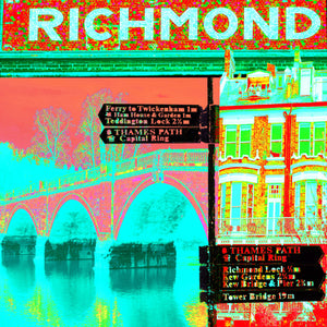 Richmond Collage Print (Corals & Turquoise)