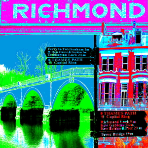 Richmond Collage Print (Pinks & Blue)
