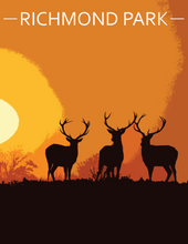Load image into Gallery viewer, Richmond Park Poster London by Alex Saberi
