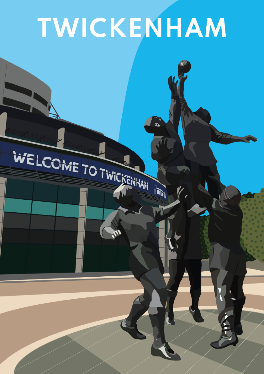 Twickenham Stadium Digital Print